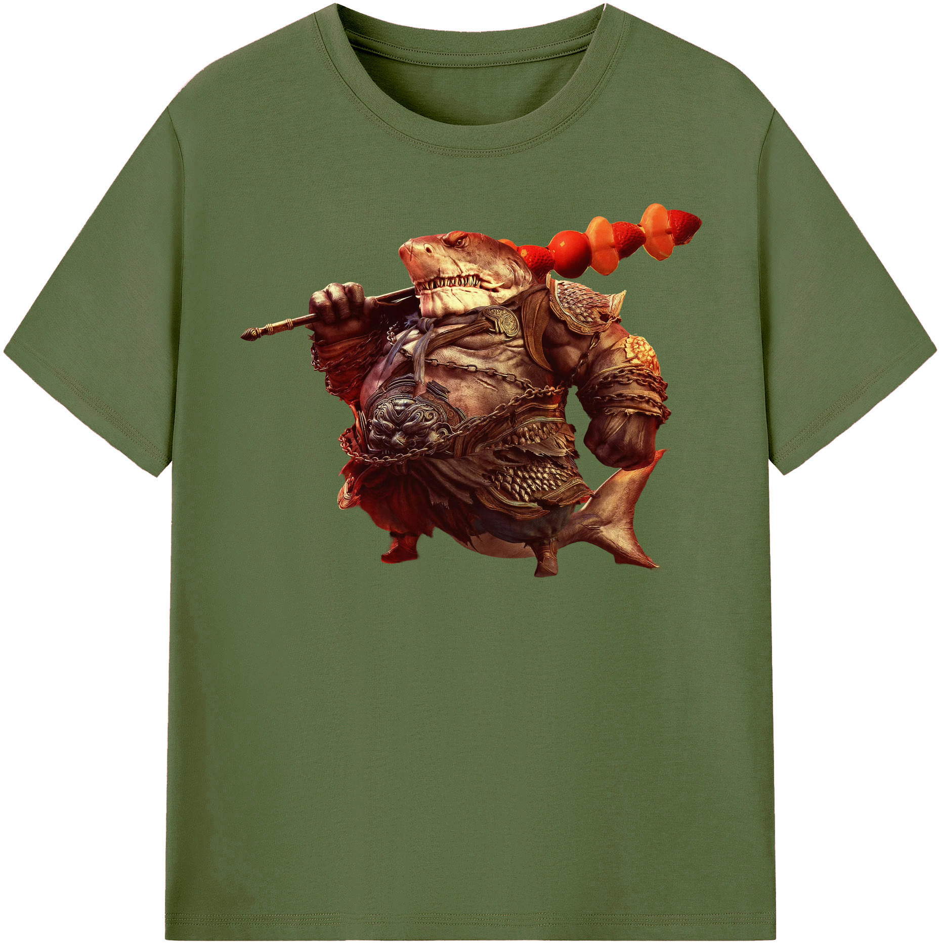 （画像用） Ne Zha 2 ナタ 魔童の大暴れ 綿100％半袖Tシャツ（フロントプリント）